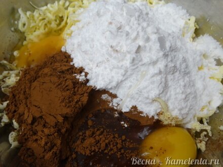 Приготовление рецепта Шоколадное печенье с джемом шаг 4