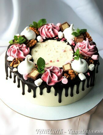 Приготовление рецепта Торт &quot;Птичье молоко&quot; (на агар-агаре) шаг 12