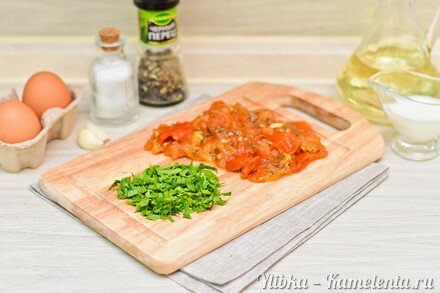 Приготовление рецепта Запеканка из индейки с вялеными помидорами шаг 3