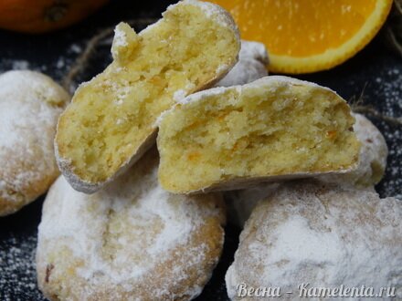 Приготовление рецепта Апельсиновое печенье шаг 10