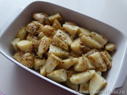 Приготовление рецепта Картофель с розмарином и с французской горчицей шаг 5