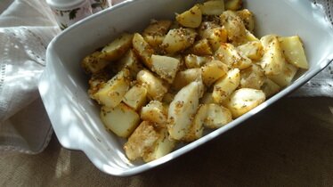 Картофель с розмарином и с французской горчицей