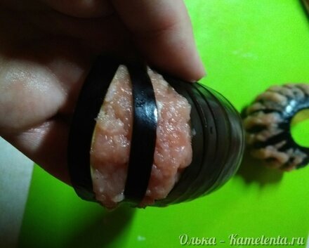 Приготовление рецепта Фаршированные баклажаны &quot;Бараньи рожки&quot; шаг 6