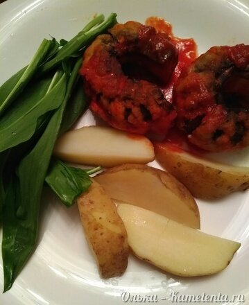 Приготовление рецепта Фаршированные баклажаны &quot;Бараньи рожки&quot; шаг 16