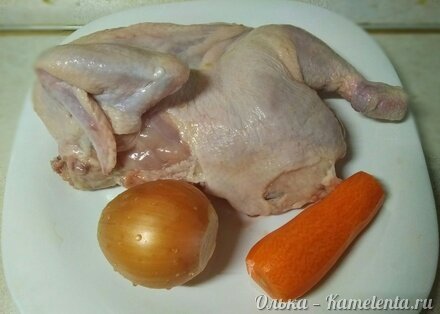 Приготовление рецепта Бульон (куриный или рыбный) с клецками шаг 1