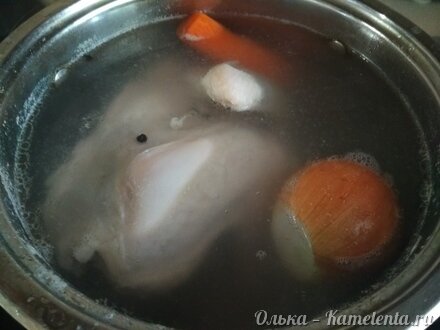 Приготовление рецепта Бульон (куриный или рыбный) с клецками шаг 3