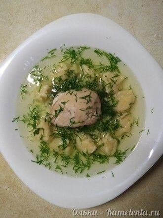 Приготовление рецепта Бульон (куриный или рыбный) с клецками шаг 8