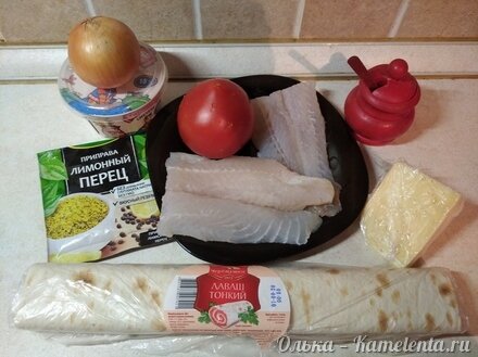 Приготовление рецепта Филе рыбы запеченное в лаваше шаг 1