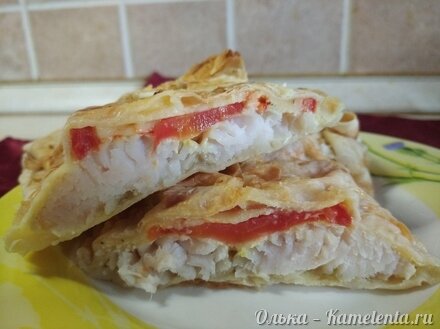 Приготовление рецепта Филе рыбы запеченное в лаваше шаг 14