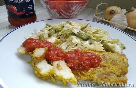 Приготовление рецепта Запеченные стейки свинины, маринованные овощами, специями и соусом шаг 6