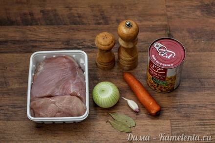 Приготовление рецепта Жаркое из индейки в кукурузном соусе шаг 1