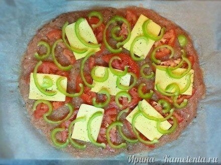 Приготовление рецепта Куриная &quot;пицца&quot; шаг 6