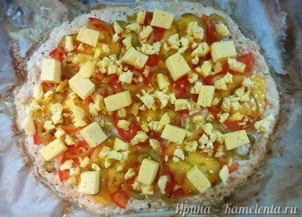 Приготовление рецепта Куриная &quot;пицца&quot; шаг 8