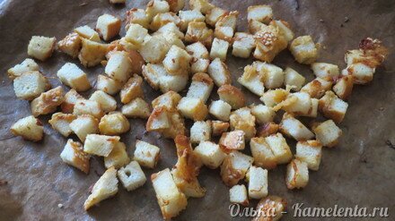 Приготовление рецепта Суп из зеленого горошка с горчичными гренками шаг 13