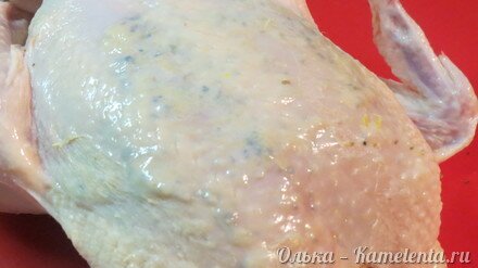 Приготовление рецепта Запеченная курочка с лимоном и травами шаг 7