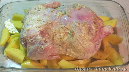 Приготовление рецепта Запеченная курочка с лимоном и травами шаг 10