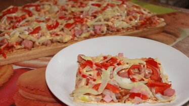 Рецепт Пицца из лаваша