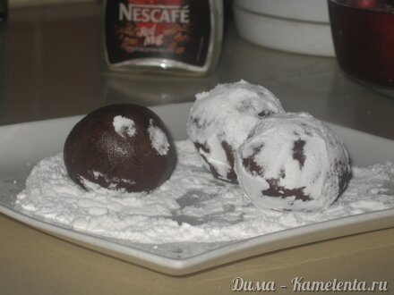 Приготовление рецепта &quot;Crackled&quot; chocolate cookies - (&quot;Треснутое&quot; шоколадное печенье) шаг 9