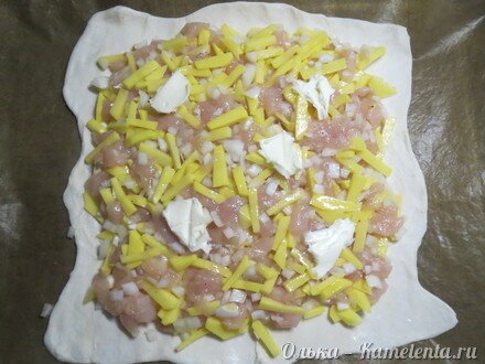 Приготовление рецепта Быстрый пирог с курицей и картофелем шаг 6