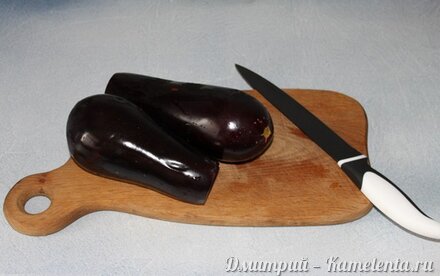 Приготовление рецепта Баклажаны с чесноком шаг 1