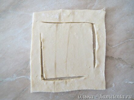 Приготовление рецепта Быстрые слойки с рикоттой и персиками шаг 6