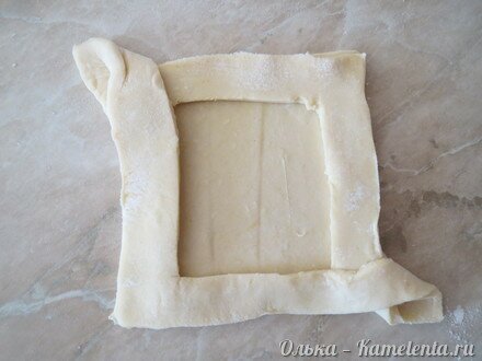 Приготовление рецепта Быстрые слойки с рикоттой и персиками шаг 9