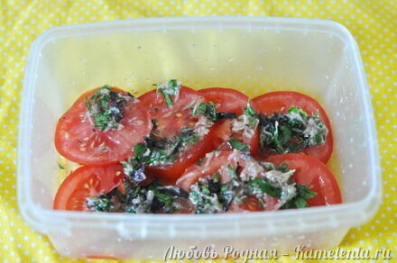 Приготовление рецепта Маринованные помидоры по-итальянски за 30 минут шаг 6