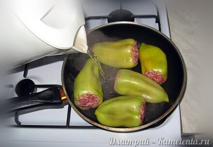 Приготовление рецепта Фаршированные перцы Советские шаг 7