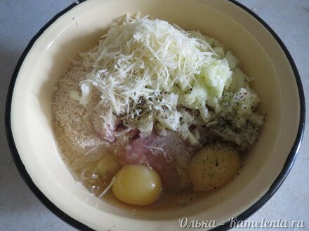 Приготовление рецепта Кабачки с мясной начинкой запеченные в духовке шаг 4