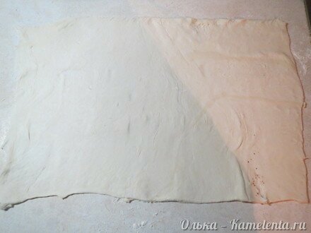 Приготовление рецепта Шоколадно-банановые булочки &quot;Улитки&quot; шаг 4