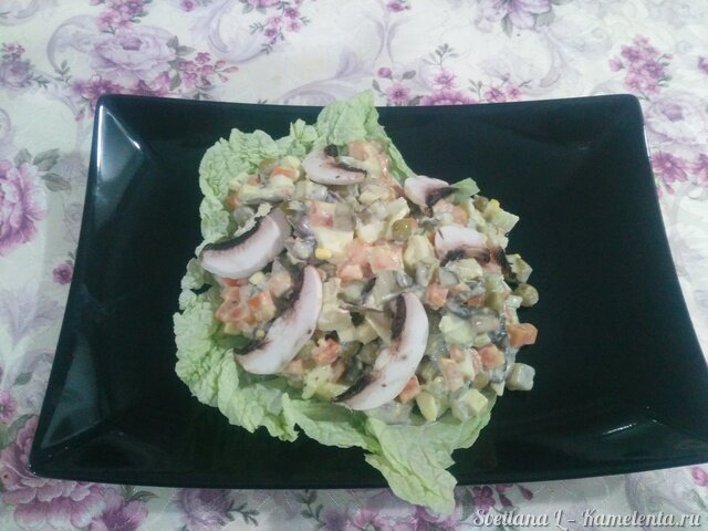 Рецепт салата с грибами