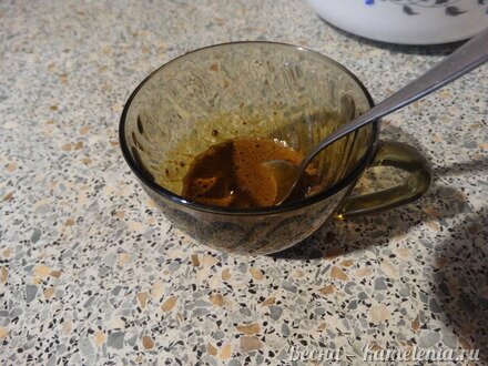 Приготовление рецепта Мраморный кофейный кекс шаг 9