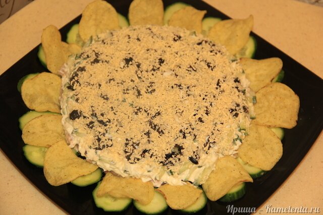 Рецепт салата подсолнух