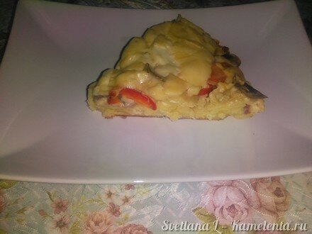 Приготовление рецепта &quot;Пицца&quot; на сковороде шаг 10