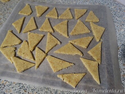 Приготовление рецепта Печенье с кунжутом шаг 13