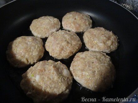 Приготовление рецепта Куриные биточки с овсяными хлопьями шаг 8