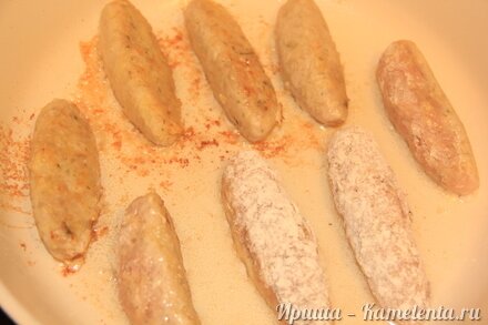 Приготовление рецепта Котлетки &quot;Камыши&quot; шаг 6