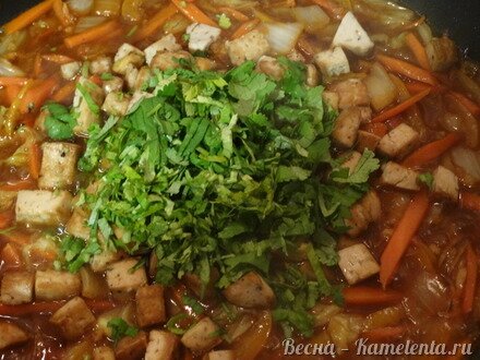 Приготовление рецепта Лапша с сыром тофу шаг 17