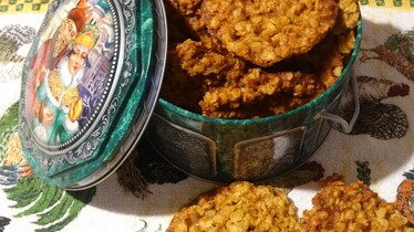 Рецепт Медовое овсяное печенье