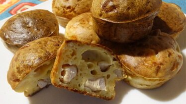 Сырные маффины с курочкой