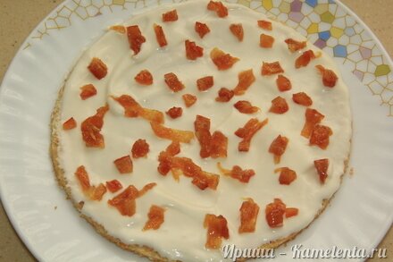 Приготовление рецепта Торт с карамельными апельсинами шаг 9