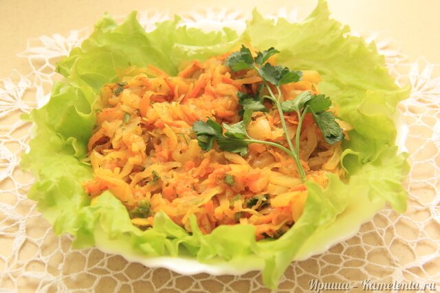 Рецепт капусты &amp;#34;Весенней&amp;#34; с куркумой