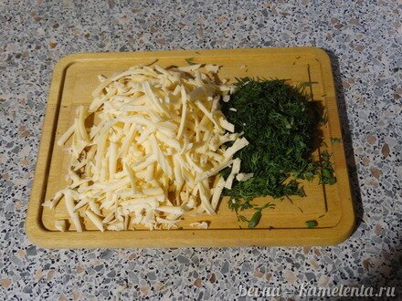 Приготовление рецепта Пирог с копчёностями шаг 11